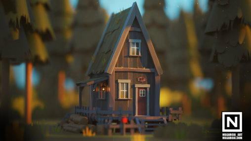 House in the forest by Nil Garcia